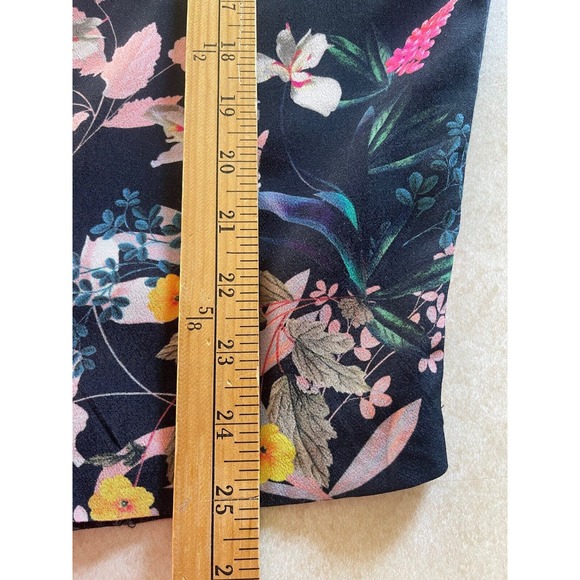 Adrienne Vittadini Women's 3X Black Floral Open Front Kimono Sleeve Oversized - Picture 8 of 8